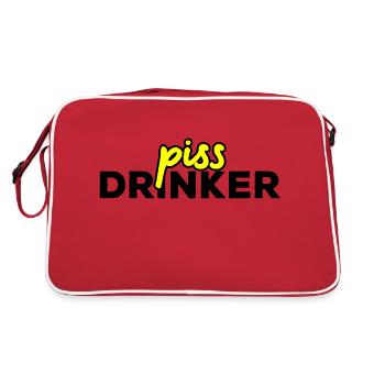 Piss Drinker 16 - Retro Bag - red/white - Back