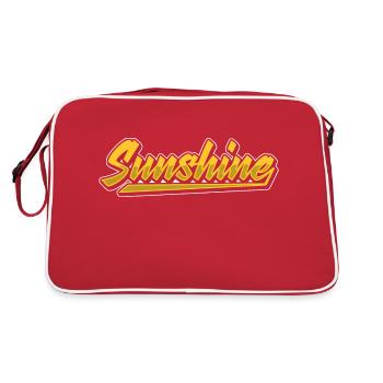 Sunshine - Retro Tasche - Rot/Weiß - Hinten