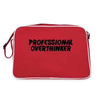 PROFESSIONAL OVERTHINKER - Retro Bag - red/white - Back