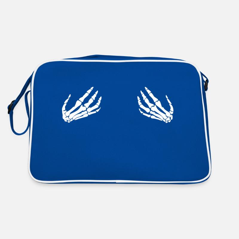 Skeleton hands on boobs Retro Bag