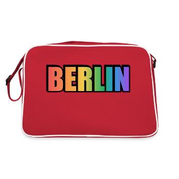 Schwules Berlin - Retro Tasche - Rot/Weiß - Hinten