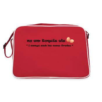 Keine E-toqui el el ous - Retro Tasche - Rot/Weiß - Hinten
