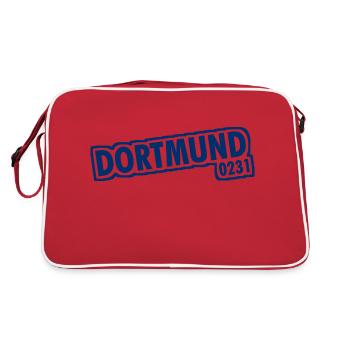 Dortmund - 0231 - Area Code - Retro Bag - red/white - Back