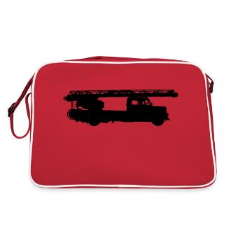 Rotary ladder fire brigade - Retro Bag - red/white - Back