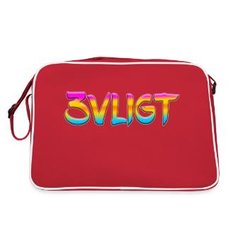 SMS chat langue fortifications anglais trois 3 trois - Sac Retro - rouge/blanc - Dos