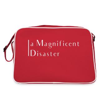 magnificent disaster phrase - Sac Retro - rouge/blanc - Dos