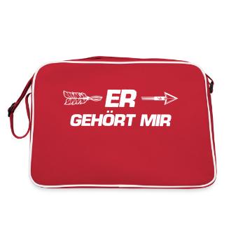 Il est à moi - Sac Retro - rouge/blanc - Dos
