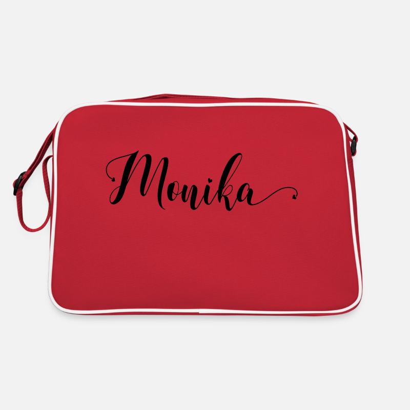 monika - Retro Tasche - Rot/Weiß