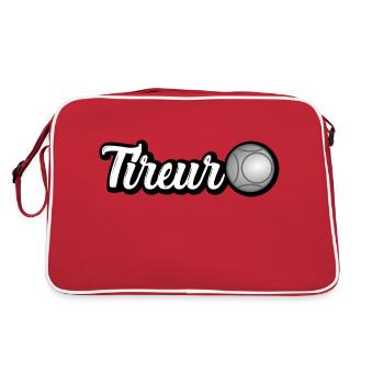 tireur pétanque - Sac Retro - rouge/blanc - Dos