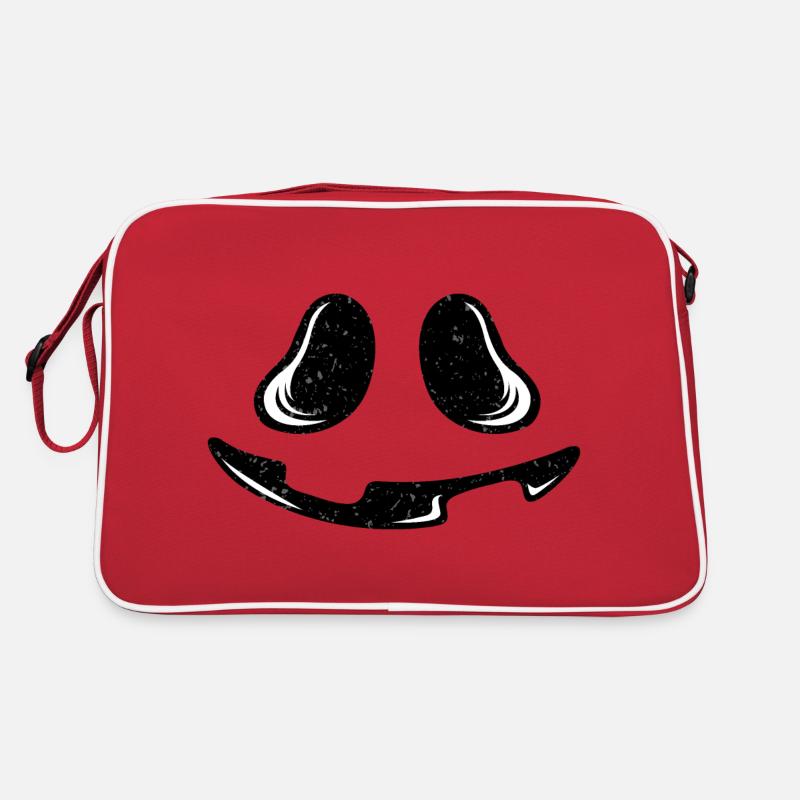 Pumpkin face Retro Tasche