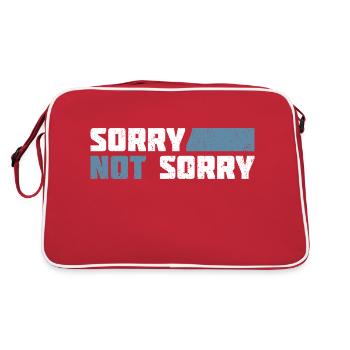 Désolé pas désolé. Design ironique et amusant - Sac Retro - rouge/blanc - Dos