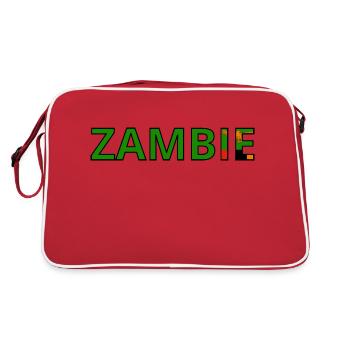Drapeau Zambie - Sac Retro - rouge/blanc - Dos