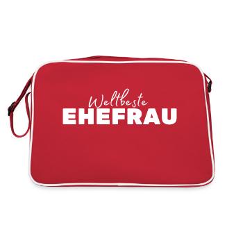 La meilleure épouse du monde La meilleure femme du monde - Sac Retro - rouge/blanc - Dos