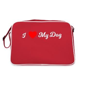 Chien de chasse - Sac Retro - rouge/blanc - Dos