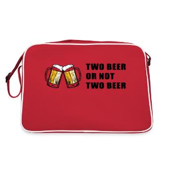 Bière Bière Vin Vino Party - Sac Retro - rouge/blanc - Dos