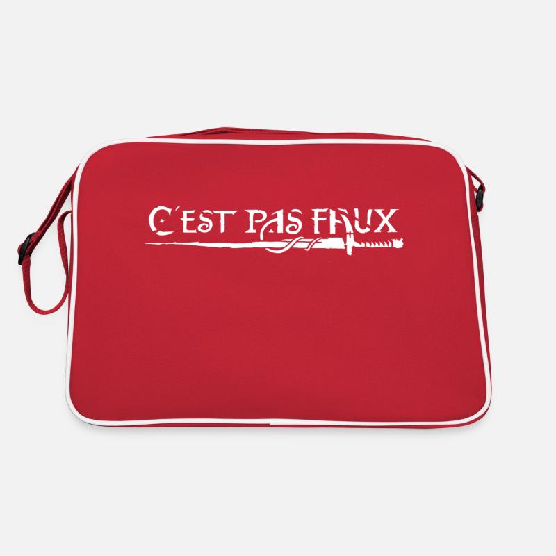 C'est pas faux - Sac Retro - rouge/blanc