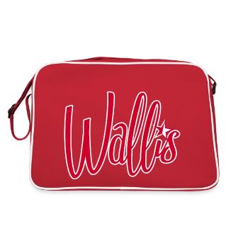 Wallis Valais - Retro Tasche - Rot/Weiß - Hinten