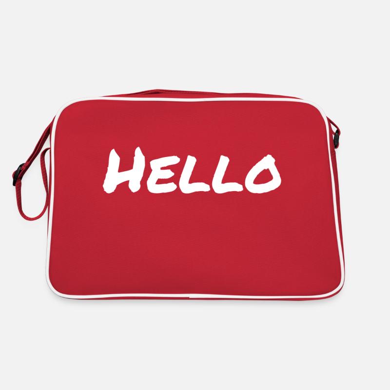 Hello - Retro Bag - red/white