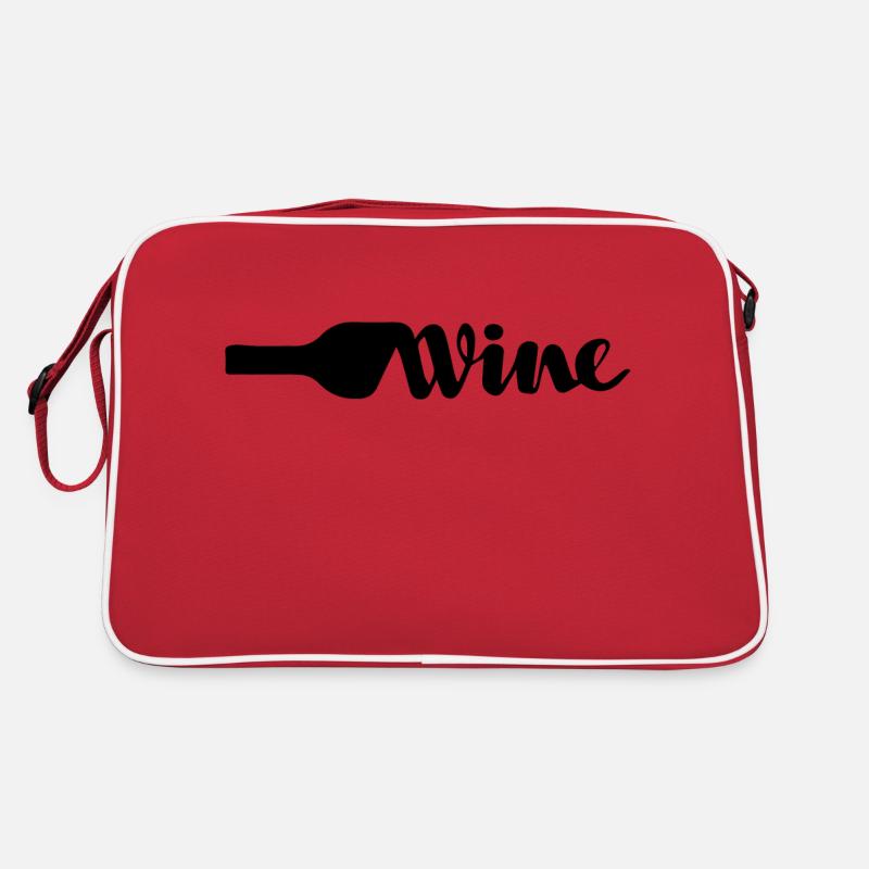 Bier Wein Whiskey Schnaps Alkohol Retro Tasche