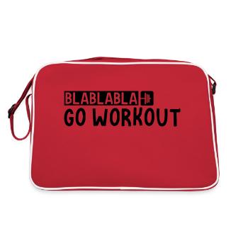 Blablabla Go Workout 3 - Retro Bag - red/white - Back