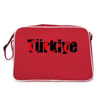 Türkiye Türkei Turkey - Retro Tasche - Rot/Weiß - Hinten