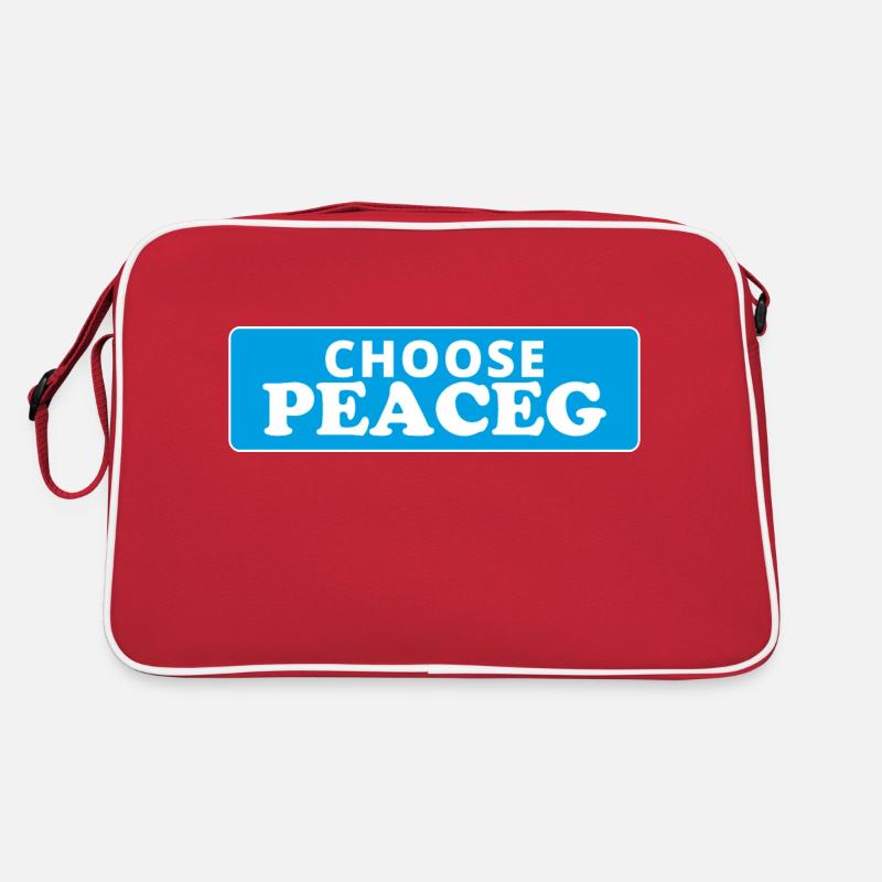 Choose peace - Wähle den Frieden Retro Bag