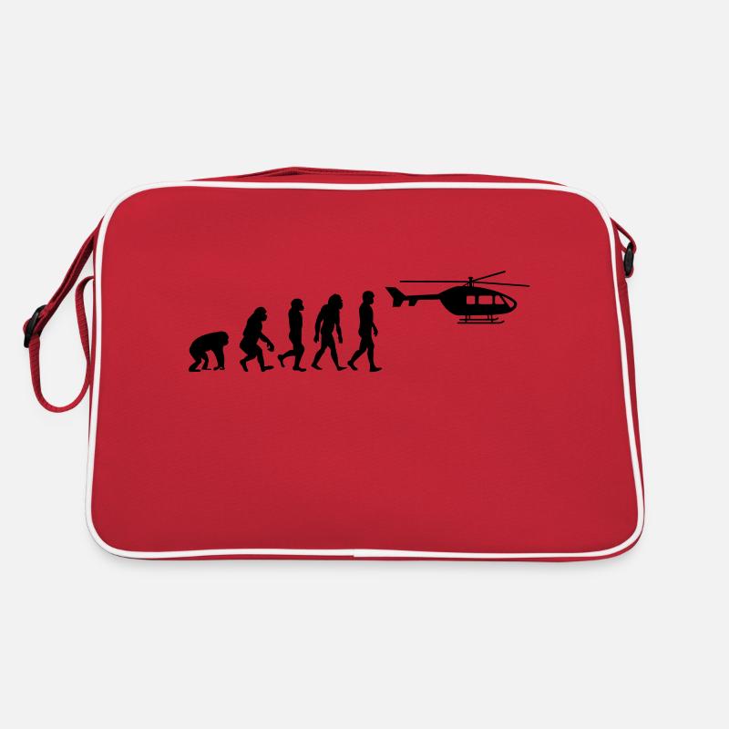 Helicopter Pilot Evolution Stone Age Retro Bag