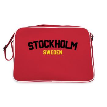 Stockholm - Sac Retro - rouge/blanc - Dos