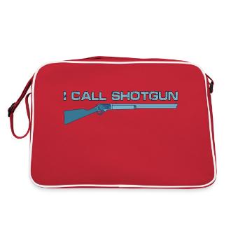 I Call Shotgun 12 - Retro Tasche - Rot/Weiß - Hinten