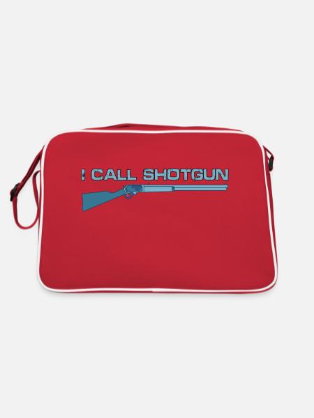 I Call Shotgun 12 - Retro Bag - red/white - Back
