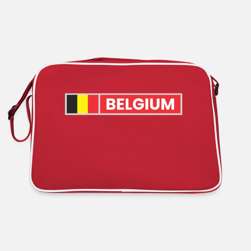 Belgium Flag - Retro Bag - red/white