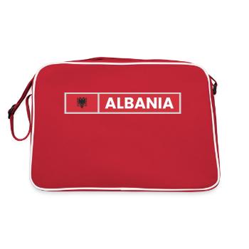Drapeau de l’Albanie - Sac Retro - rouge/blanc - Dos