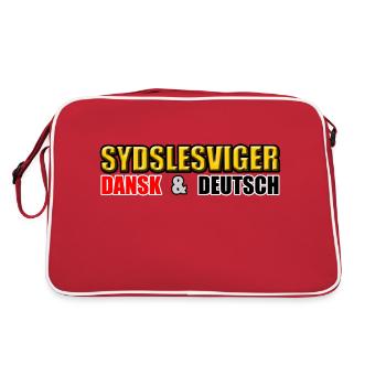 SYDSLESVIGER - danois et allemand - Sac Retro - rouge/blanc - Dos