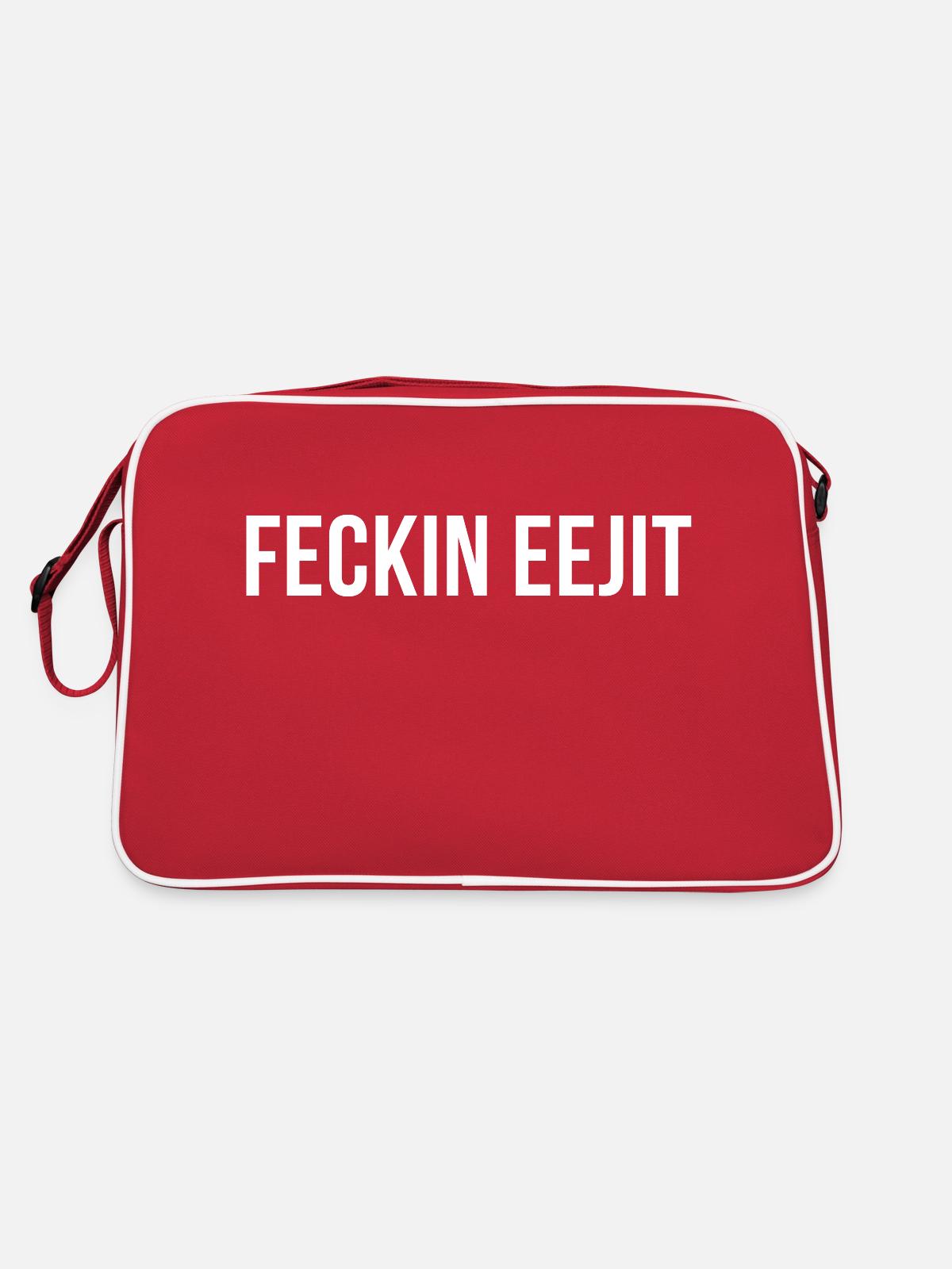 feckin eejit - Retro Bag - red/white - Back
