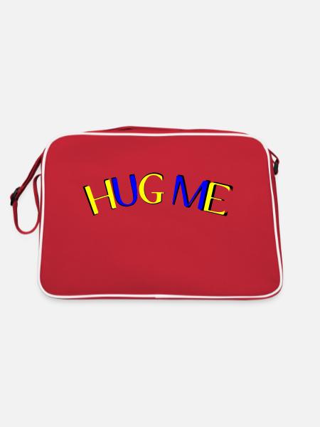 hug me - Retro Bag - red/white - Back