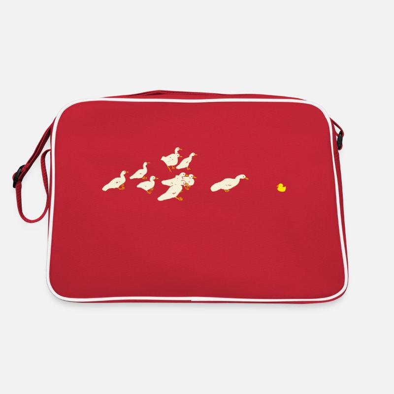 Enten und Gummiente Retro Tasche