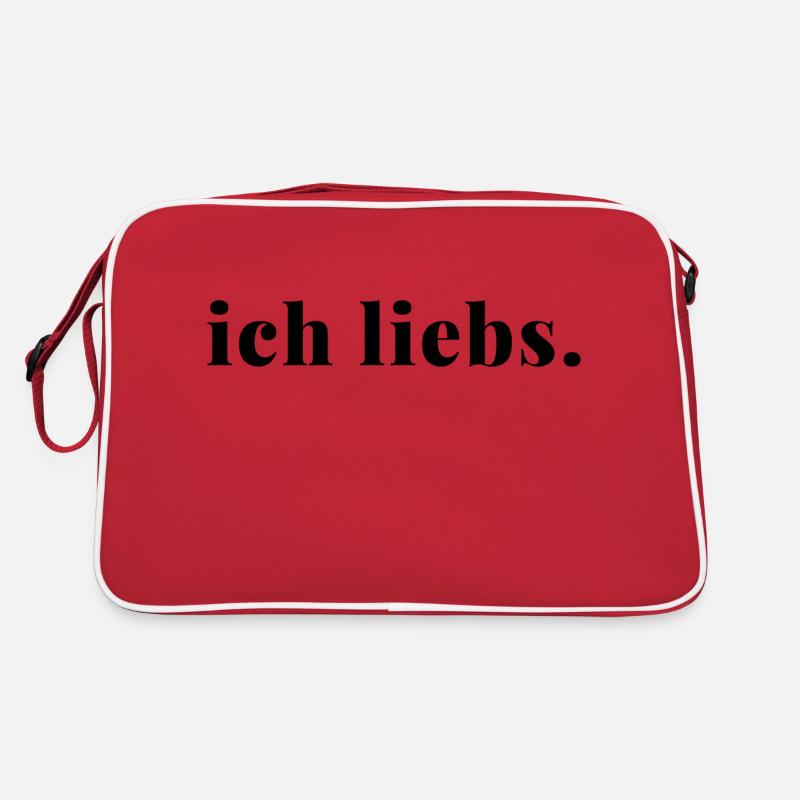 Ich liebs Statement Spruch Love It Geschenkidee Retro Tasche