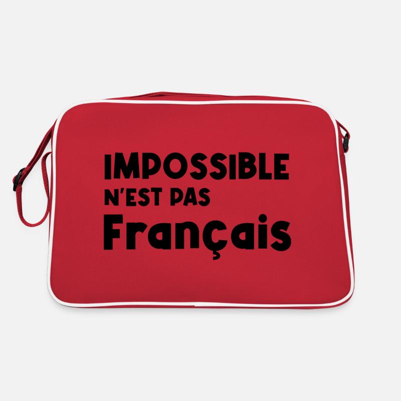 impossible n'est pas français Sac Retro
