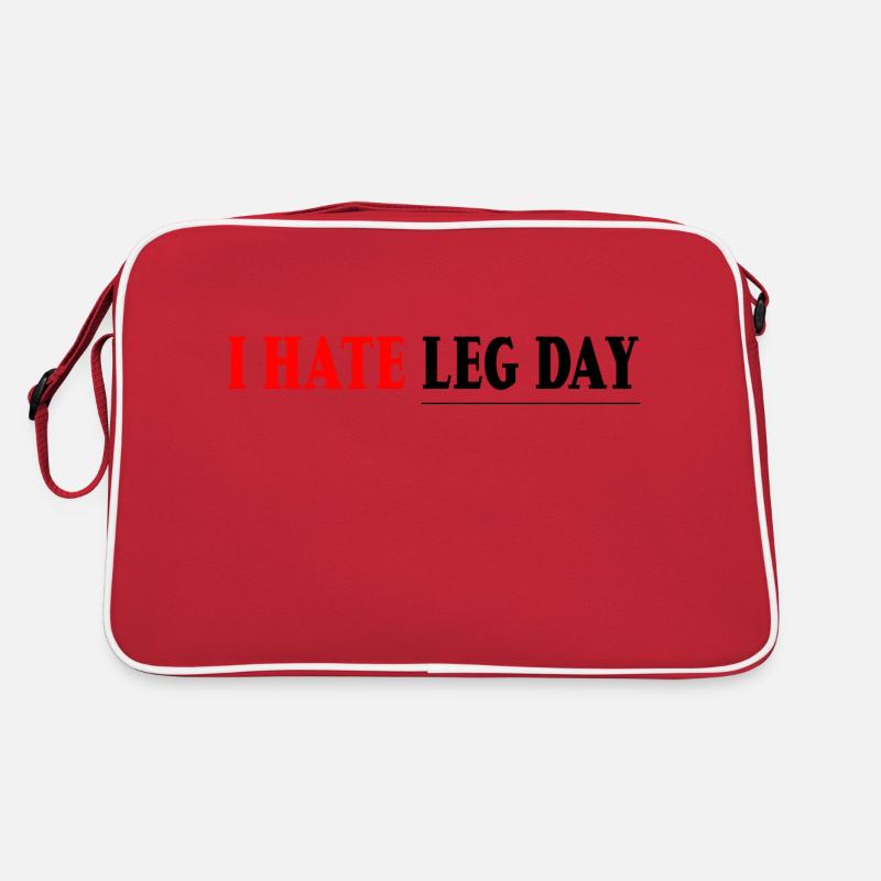 I Hate Leg Day 7 Retro Tasche