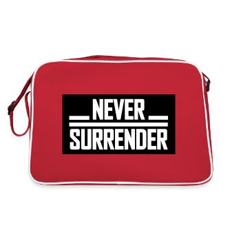 Never Surrender - Retro Bag - red/white - Back