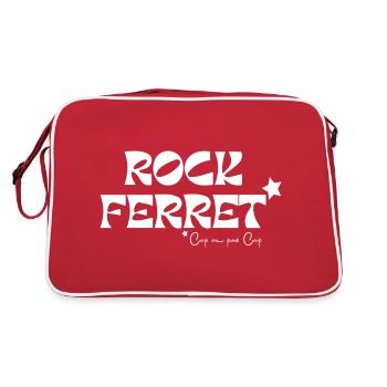 Rock Ferret - Sac Retro - rouge/blanc - Dos