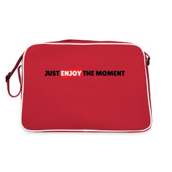 Just enjoy the moment - Sac Retro - rouge/blanc - Dos