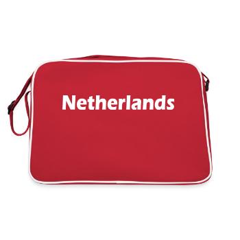 Netherlands - Retro Tasche - Rot/Weiß - Hinten