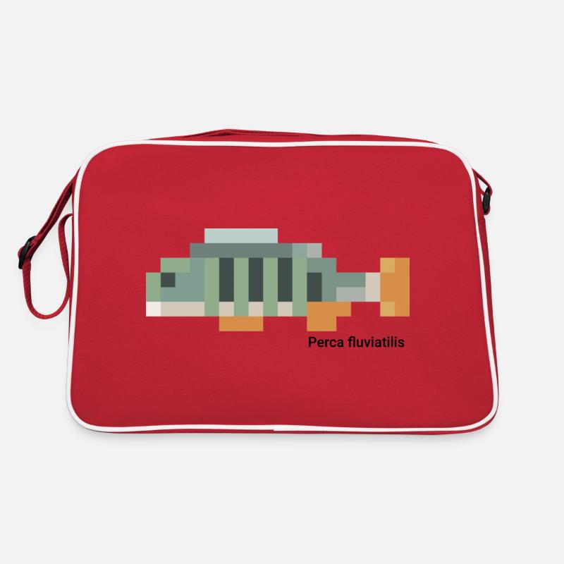 Perche - Perca fluviatilis pixélisée Sac Retro