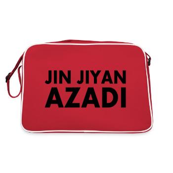 jin jiyan azadi - Sac Retro - rouge/blanc - Dos