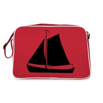 sailing ship - Retro Bag - red/white - Back