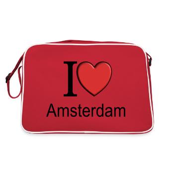 J’adore Amsterdam - Sac Retro - rouge/blanc - Dos