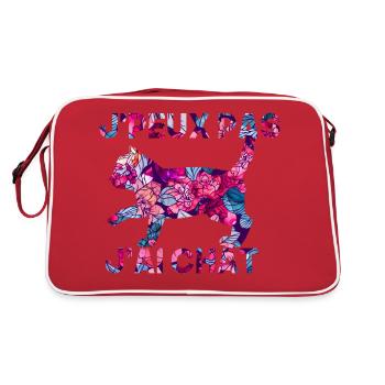 j'peux pas j'ai chat - Sac Retro - rouge/blanc - Dos