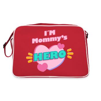 Je suis le héros de maman - Sac Retro - rouge/blanc - Dos