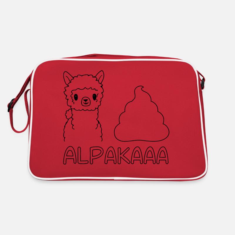 Alpaca Lama Kaka funny saying Retro Bag